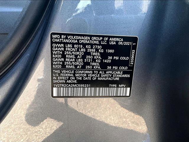 Used 2021 Volkswagen Atlas SEL Premium AWD/4WD image 30