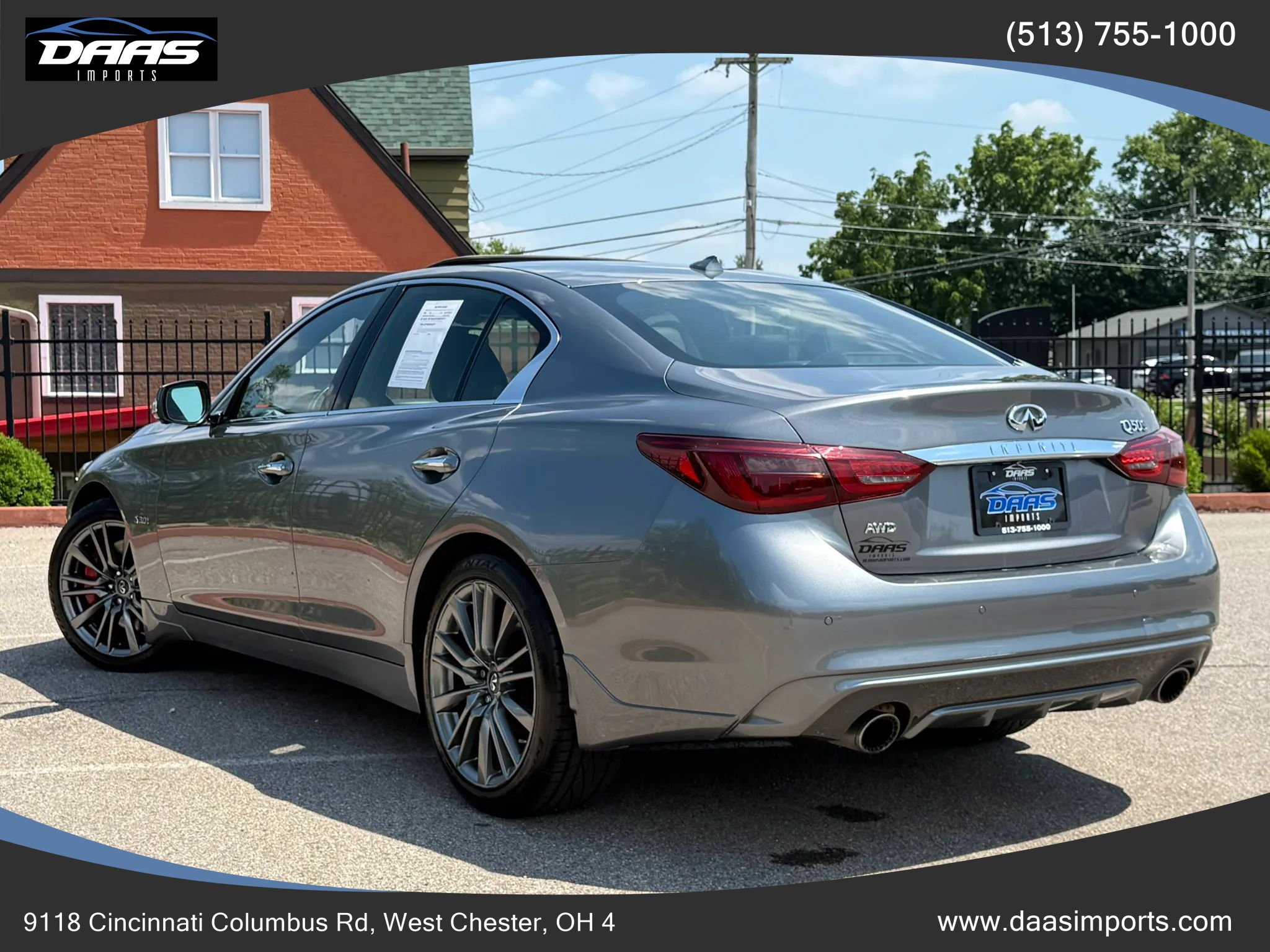 Used 2019 INFINITI Q50 Red Sport 400 w/ Proactive Package AWD/4WD image 9