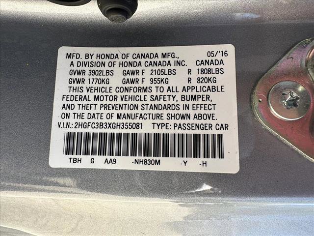 Used 2016 Honda Civic EX-T image 15