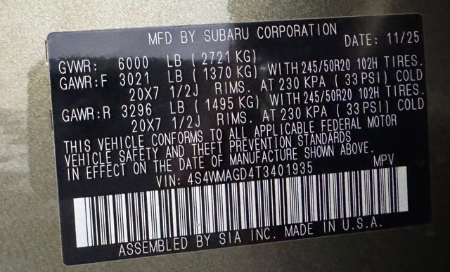 New 2026 Subaru Ascent Limited image 44