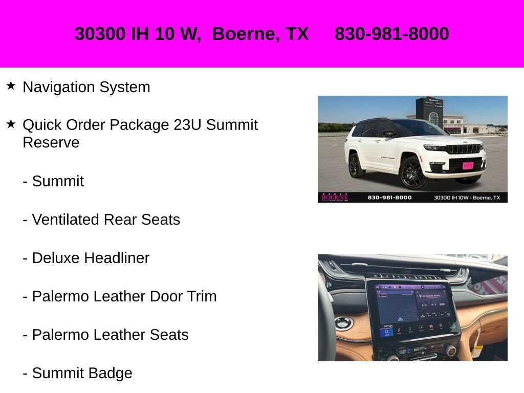 Used 2025 Jeep Grand Cherokee L Summit AWD/4WD image 10