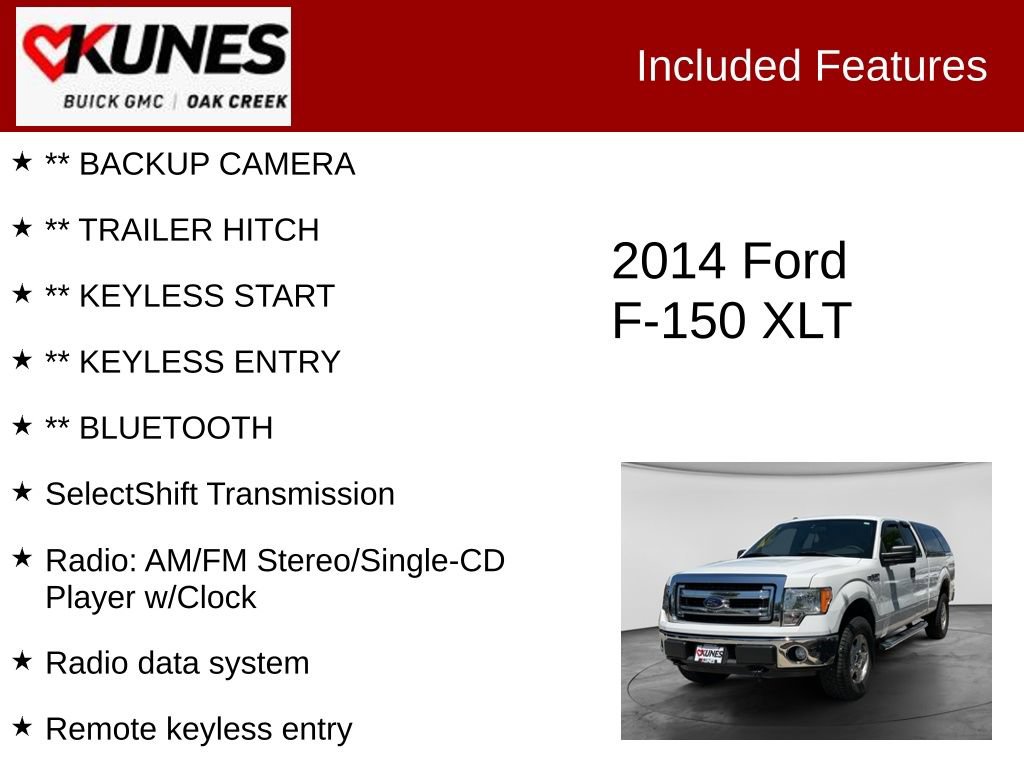 Used 2014 Ford F150 XLT w/ Trailer Tow Package AWD/4WD image 2
