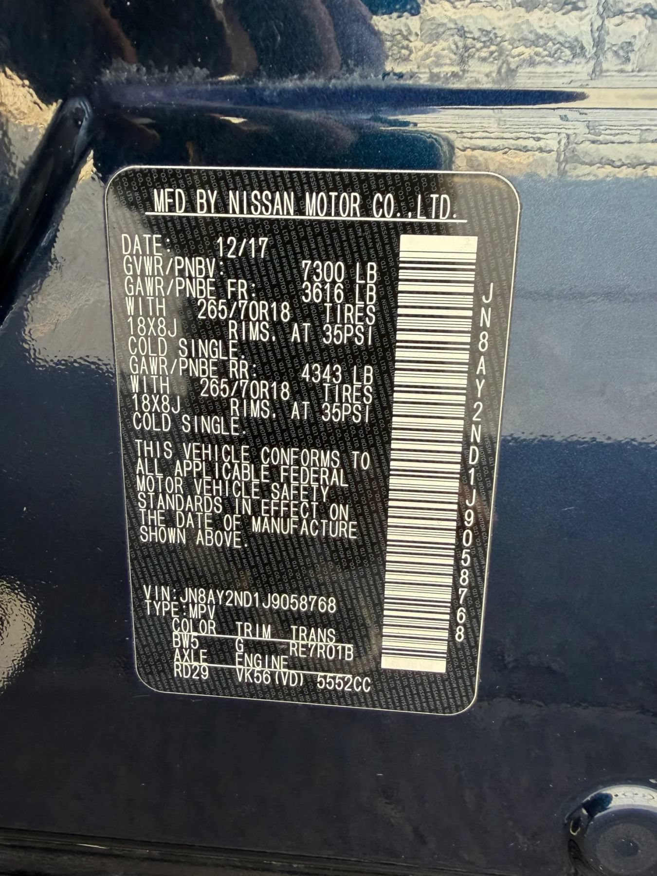 Used 2018 Nissan Armada SV w/ Driver Package RWD image 25