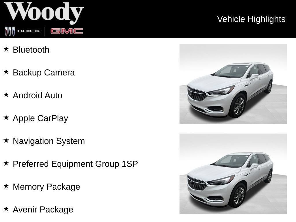 Certified 2020 Buick Enclave Avenir w/ Avenir Technology Package FWD image 3