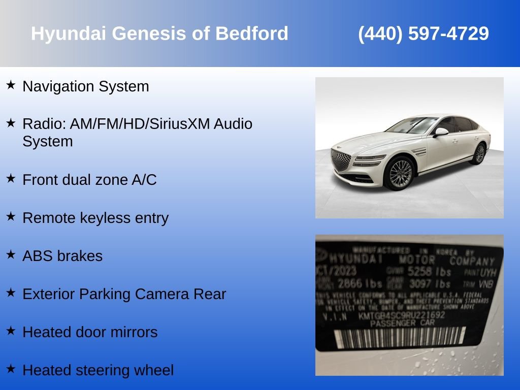 Used 2024 Genesis G80 2.5T AWD/4WD image 7