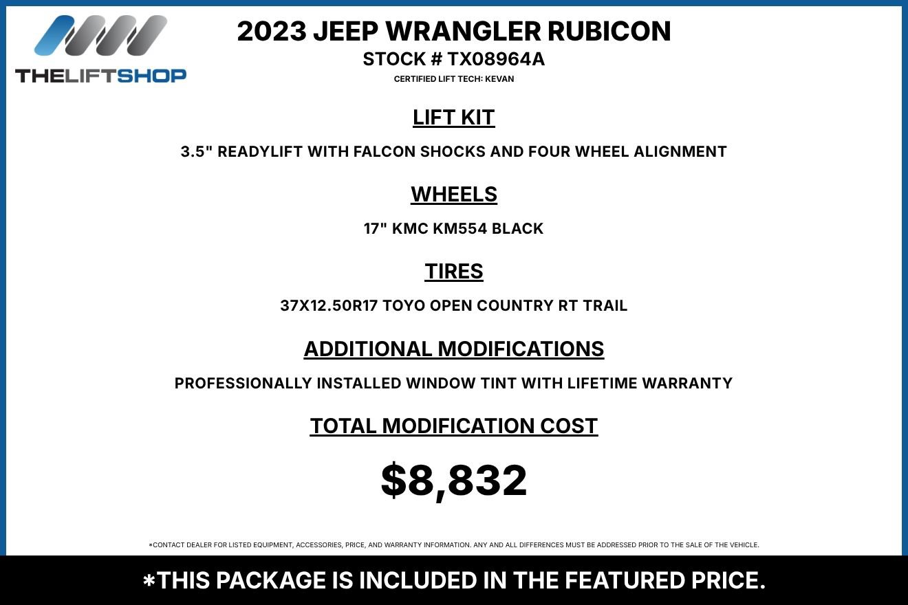 Used 2023 Jeep Wrangler Unlimited Rubicon w/ LED Lighting Group AWD/4WD image 2