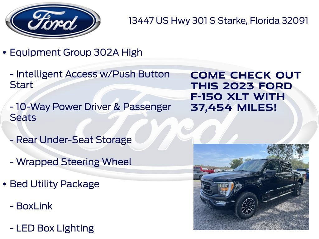 Certified 2023 Ford F150 XLT w/ Equipment Group 302A High AWD/4WD image 25