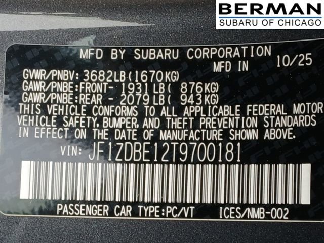 New 2026 Subaru BRZ Limited image 19