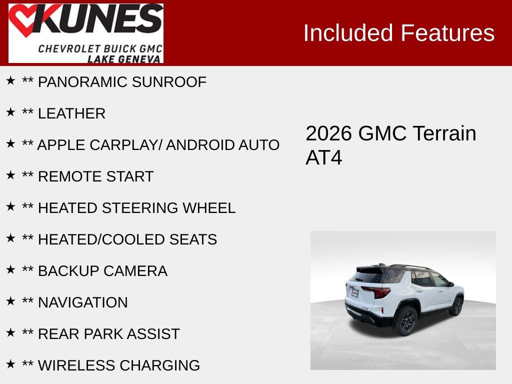 New 2026 GMC Terrain AT4 w/ Convenience Package III image 3