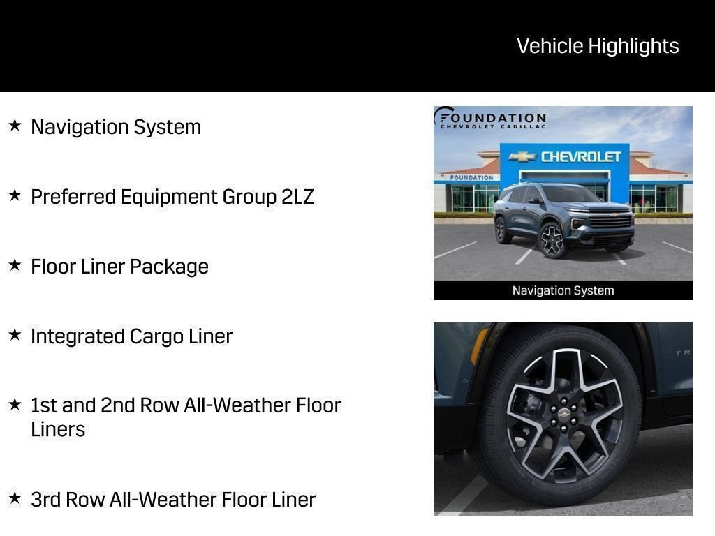 New 2026 Chevrolet Traverse High Country w/ LPO, Floor Liner Package AWD/4WD image 41