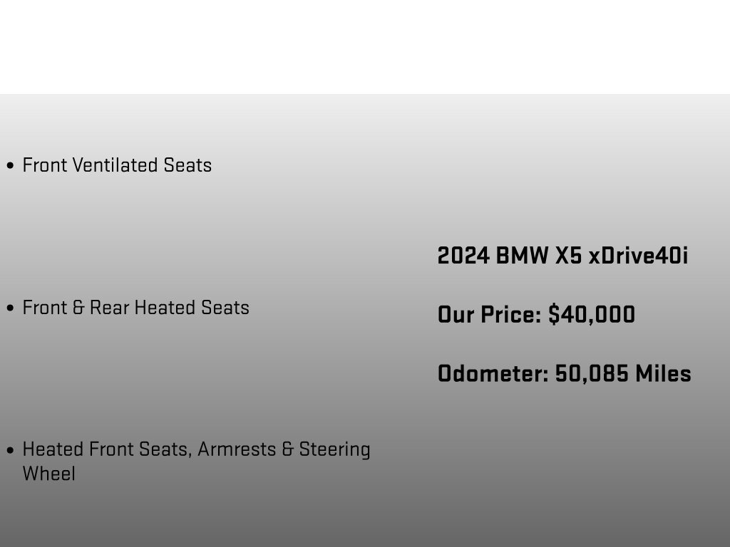 Used 2024 BMW X5 xDrive40i w/ Premium Package AWD/4WD image 36