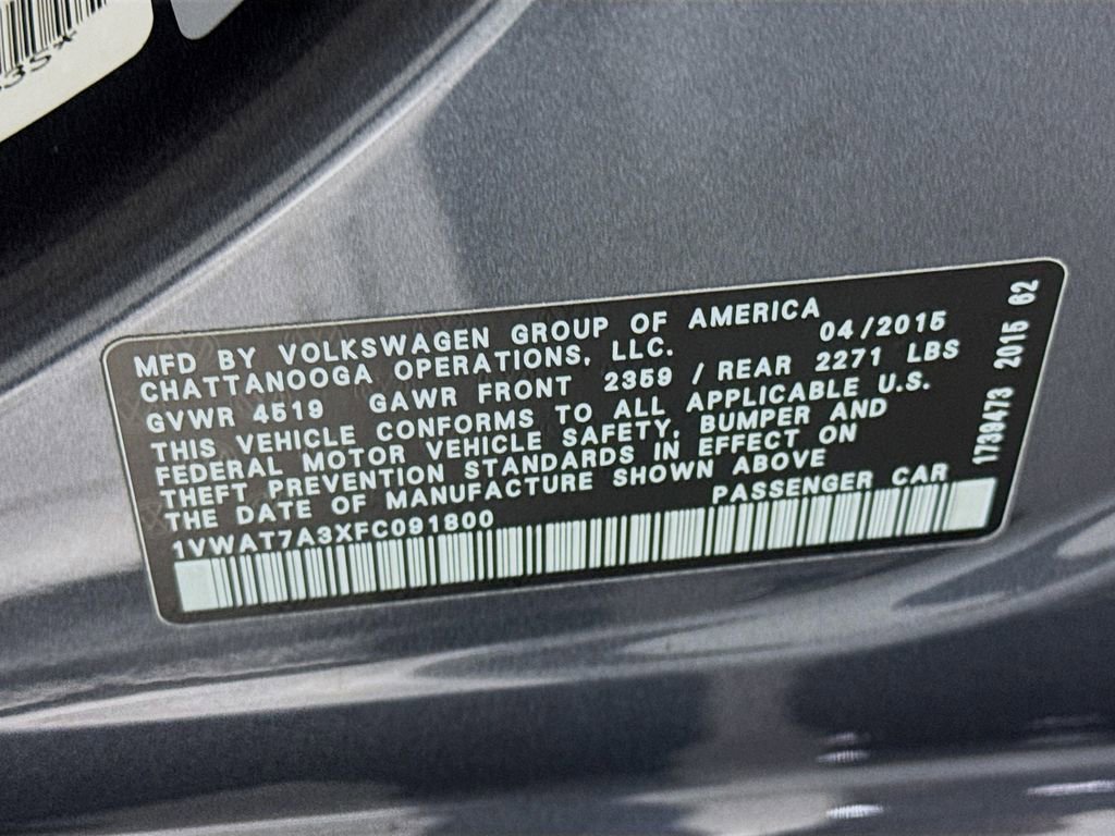 Used 2015 Volkswagen Passat 1.8T Limited Edition image 40