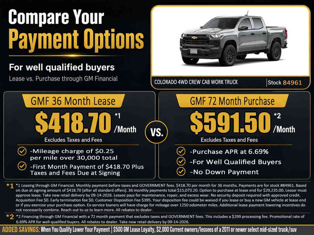 New 2026 Chevrolet Colorado W/T w/ WT Custom Package AWD/4WD image 2