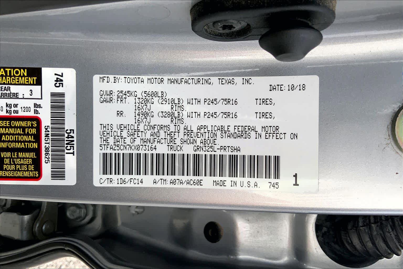 Used 2019 Toyota Tacoma SR5 RWD image 36