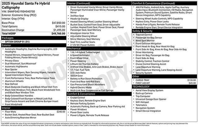 New 2025 Hyundai Santa Fe Calligraphy image 6