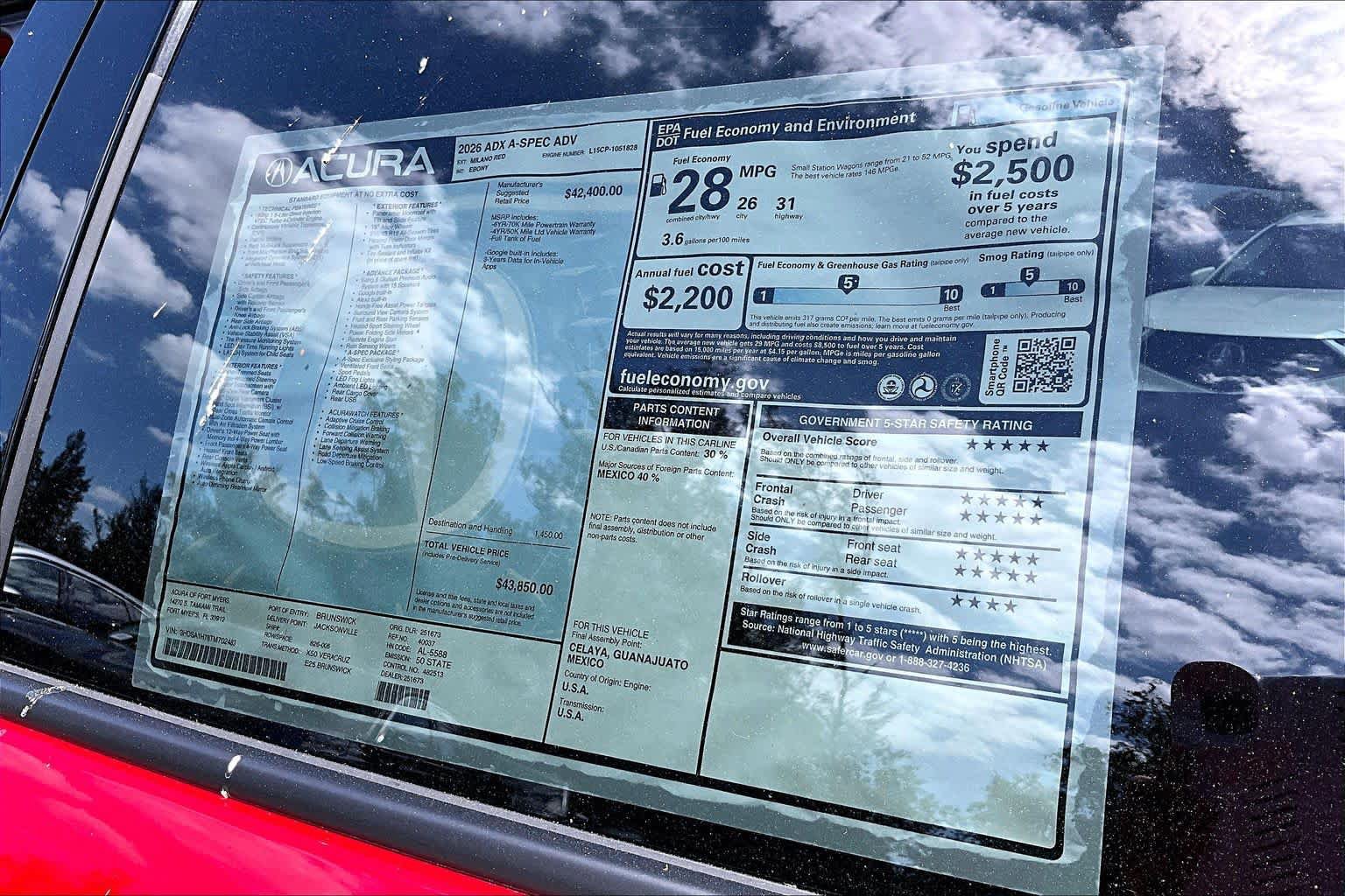 New 2026 Acura ADX A-Spec FWD image 22