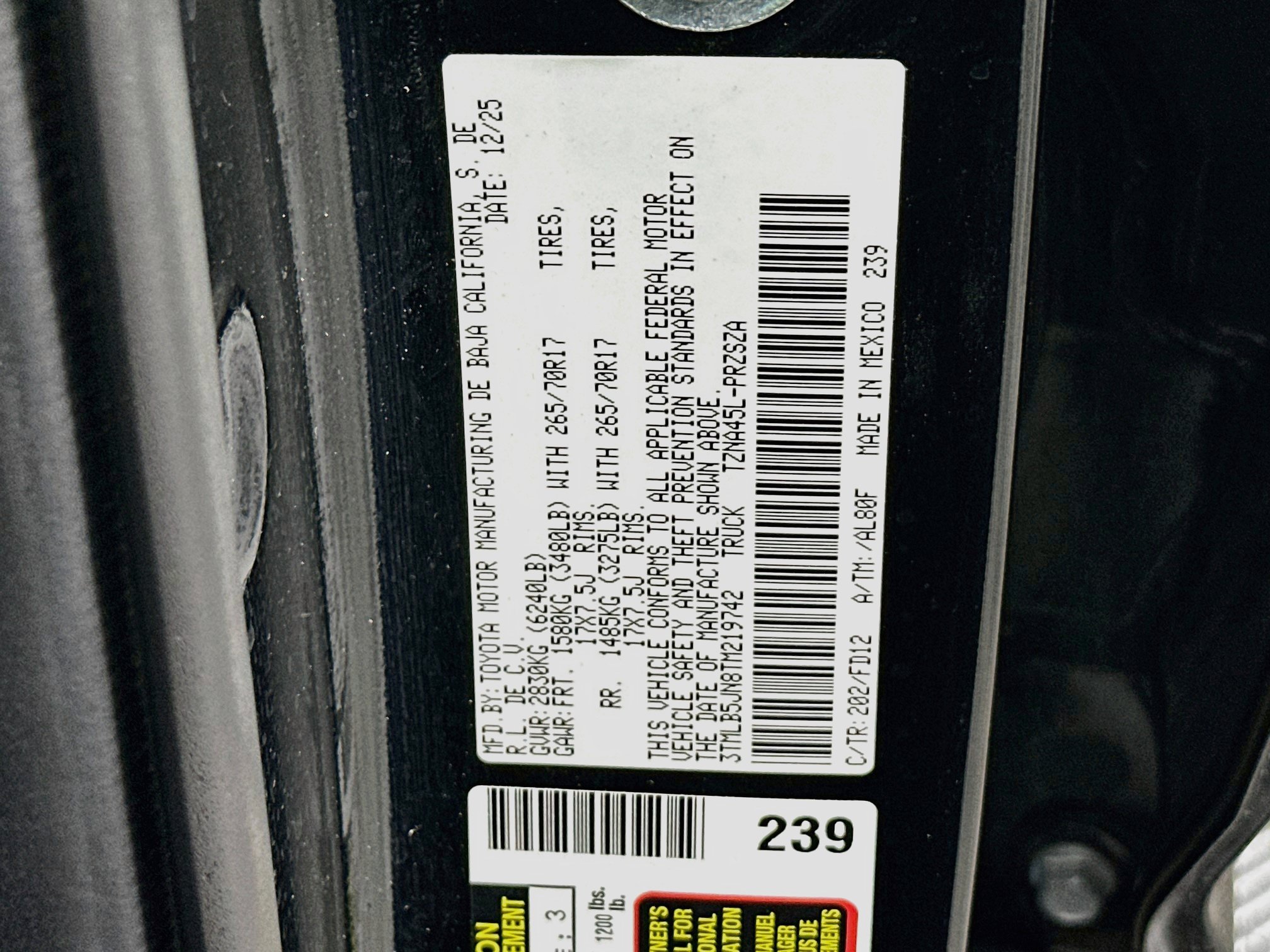 Used 2026 Toyota Tacoma TRD Off-Road AWD/4WD image 12