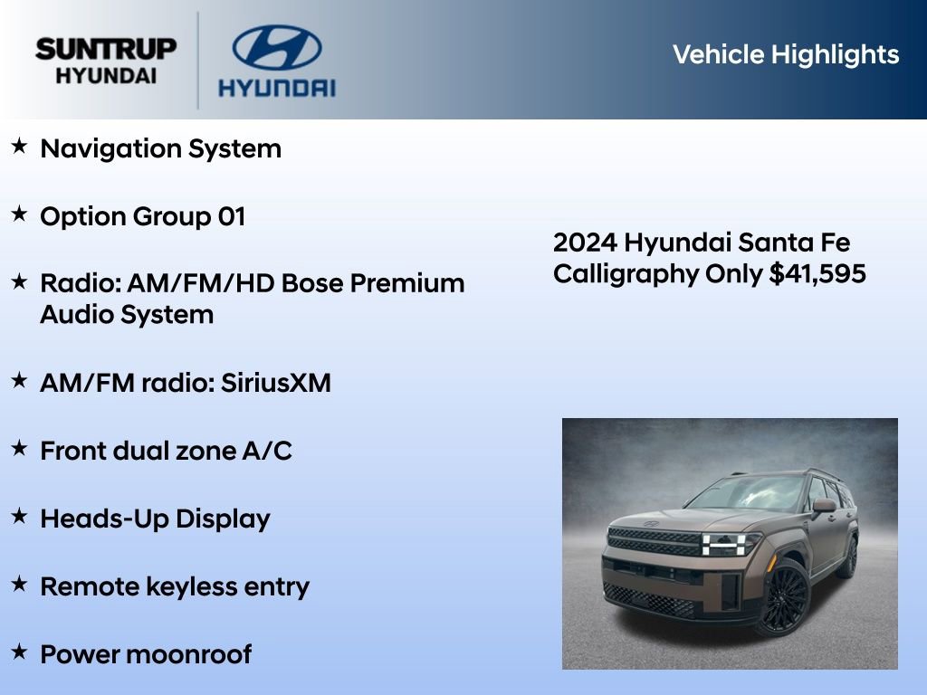 New 2024 Hyundai Santa Fe Calligraphy image 7