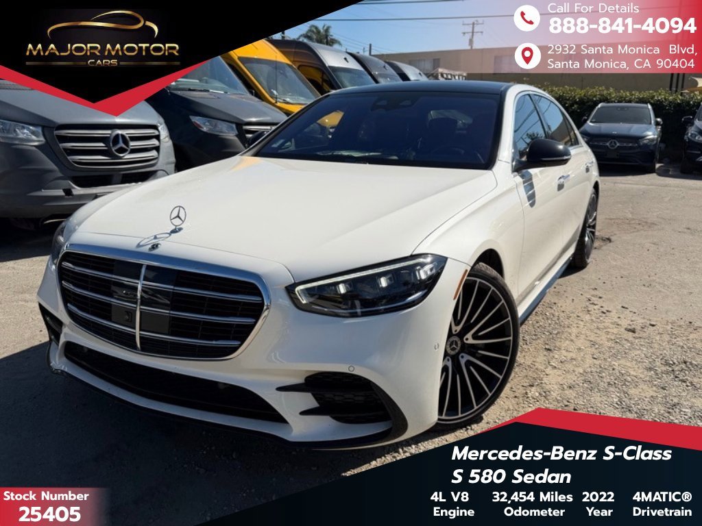 Used 2022 Mercedes-Benz S 580 4MATIC Sedan w/ AMG Line Package