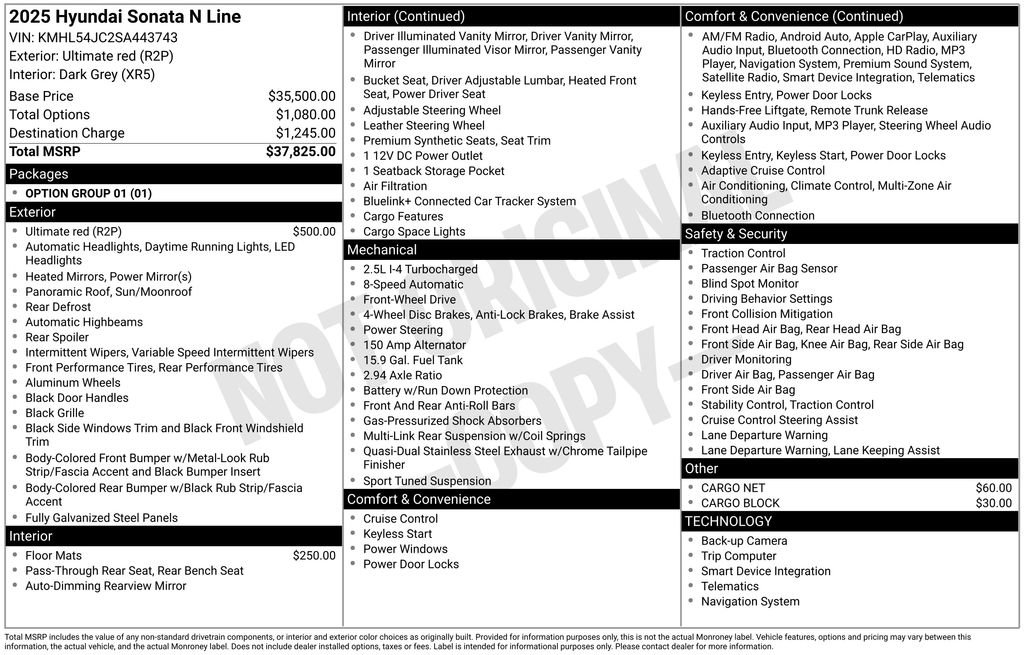 Used 2025 Hyundai Sonata N Line image 6