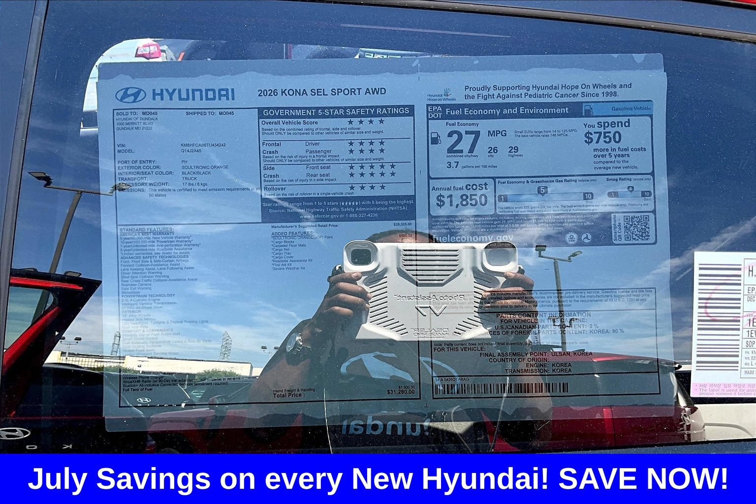 New 2026 Hyundai Kona SEL Sport AWD/4WD image 18