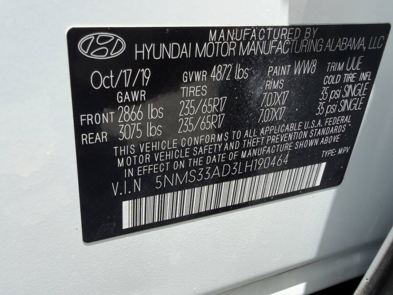 Used 2020 Hyundai Santa Fe SEL FWD image 17