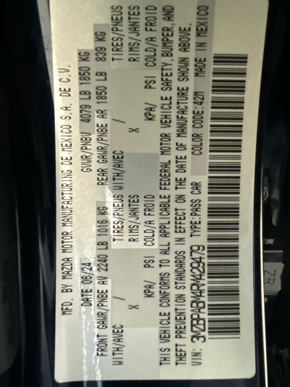 Used 2024 MAZDA MAZDA3 s FWD image 21