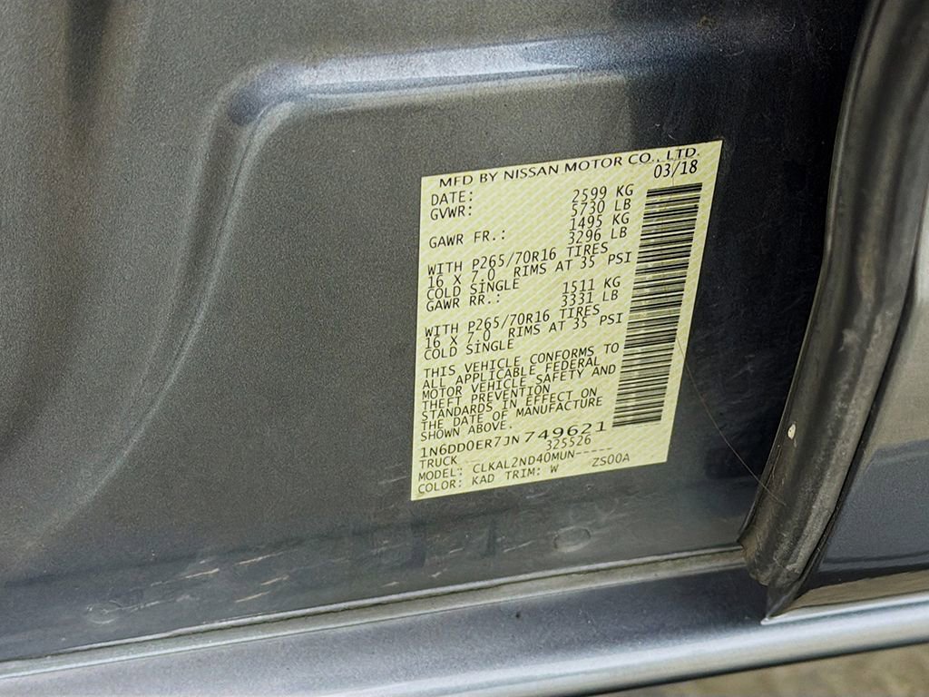 Used 2018 Nissan Frontier SV image 30