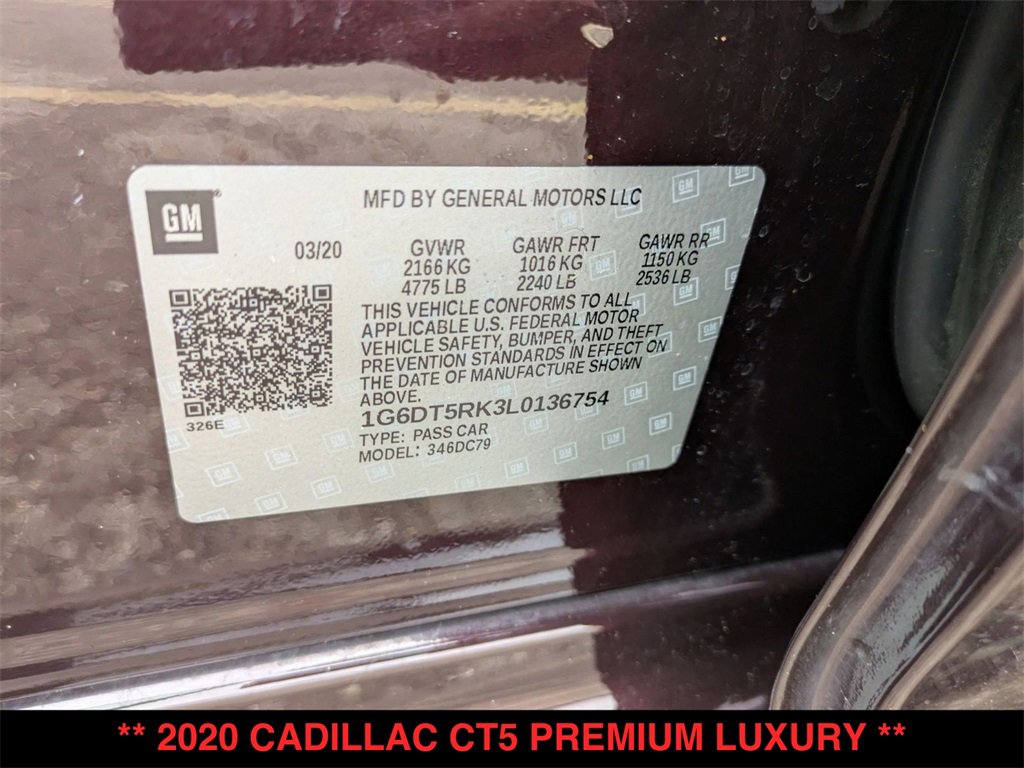 Used 2020 Cadillac CT5 Premium Luxury image 36