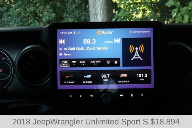 Used 2018 Jeep Wrangler Unlimited Sport S image 7
