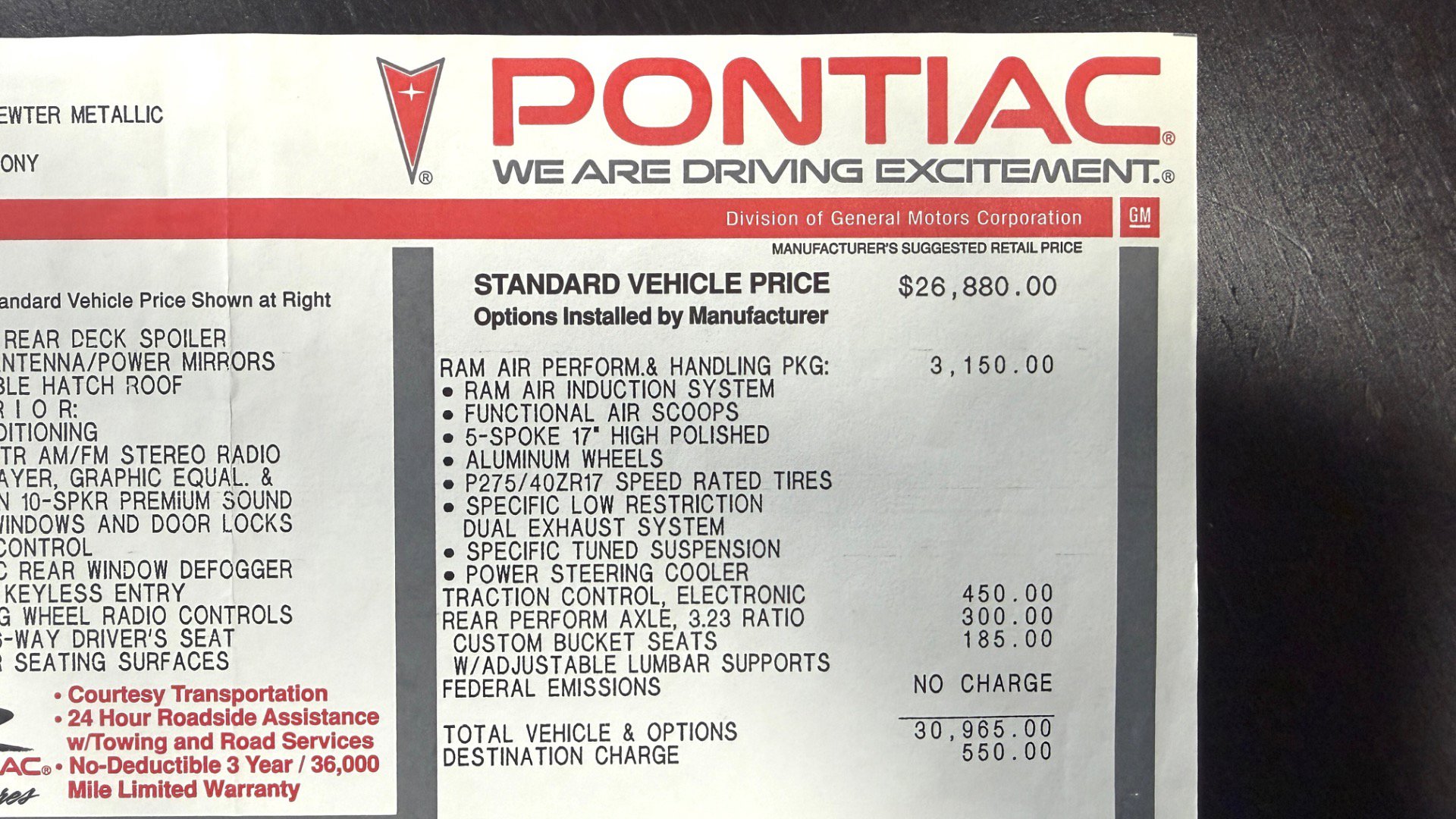 Used 2000 Pontiac Firebird Formula RWD image 96