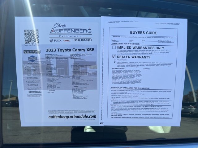 Used 2023 Toyota Camry XSE image 18