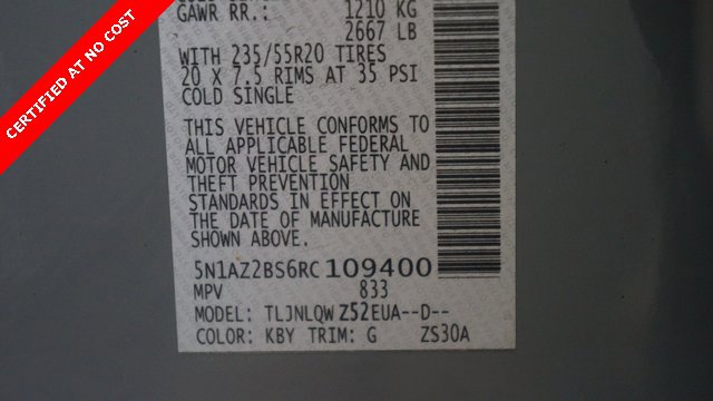 Used 2024 Nissan Murano SV w/ SV Midnight Edition Package image 92