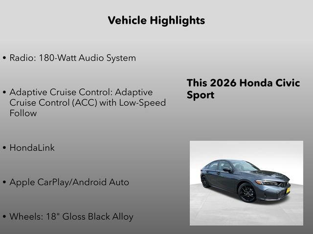 New 2026 Honda Civic Sport image 5