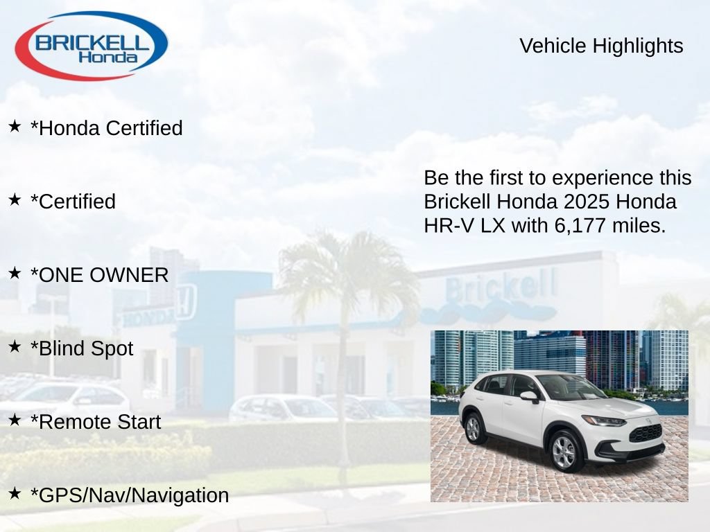 Used 2025 Honda HR-V LX image 9