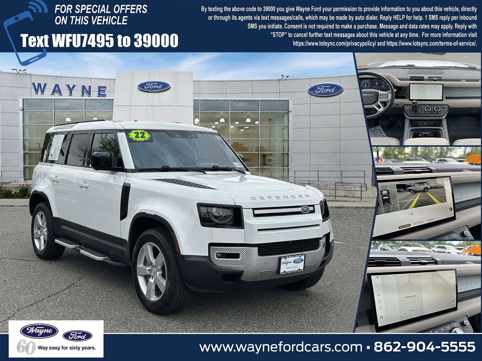 Used 2022 Land Rover Defender 110 SE AWD/4WD image 1
