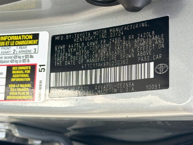 Used 2024 Toyota Camry LE FWD image 29