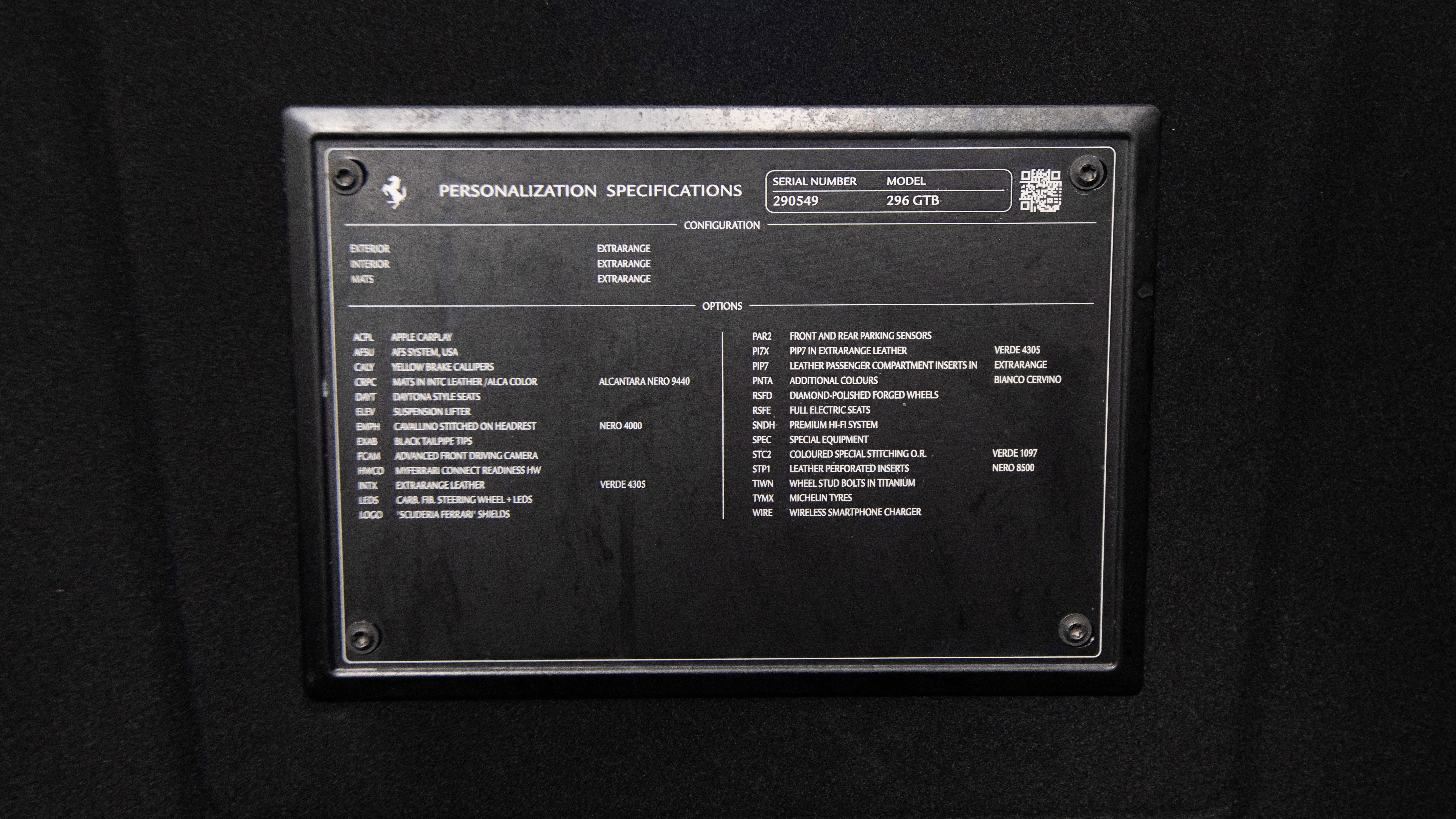 Certified 2023 Ferrari 296 GTB RWD image 36