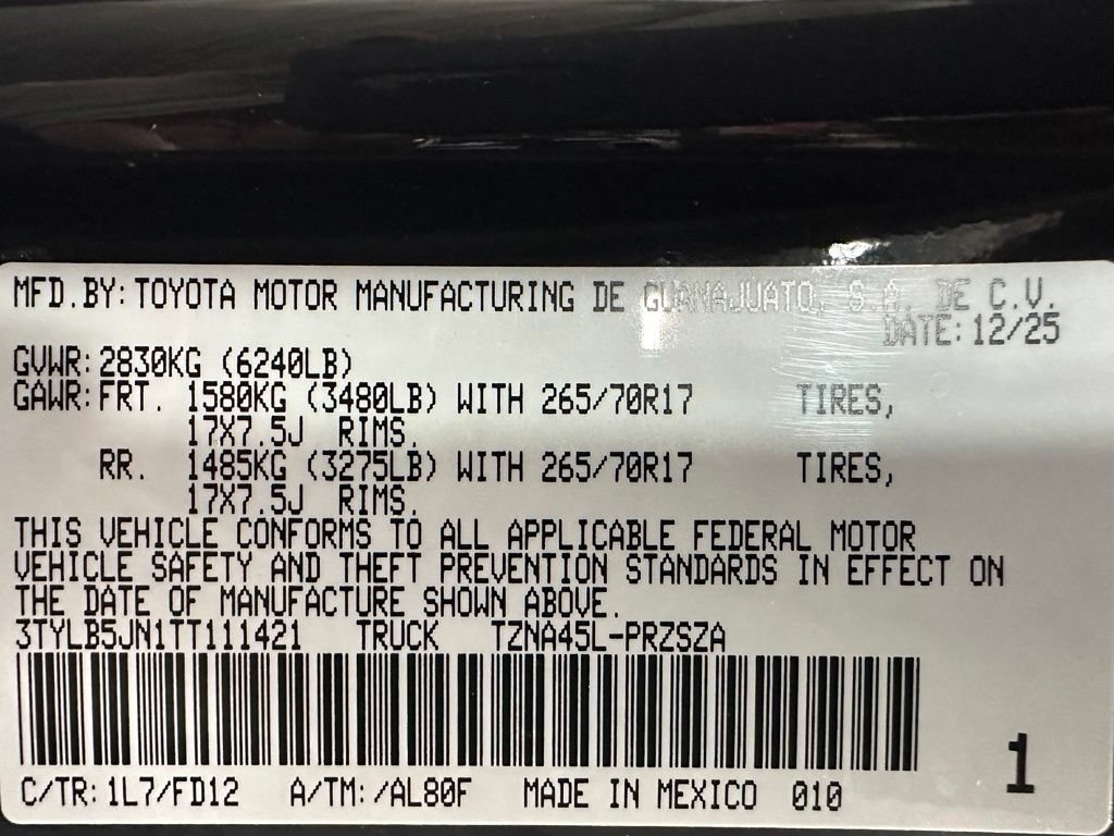 Used 2026 Toyota Tacoma TRD Off-Road AWD/4WD image 11
