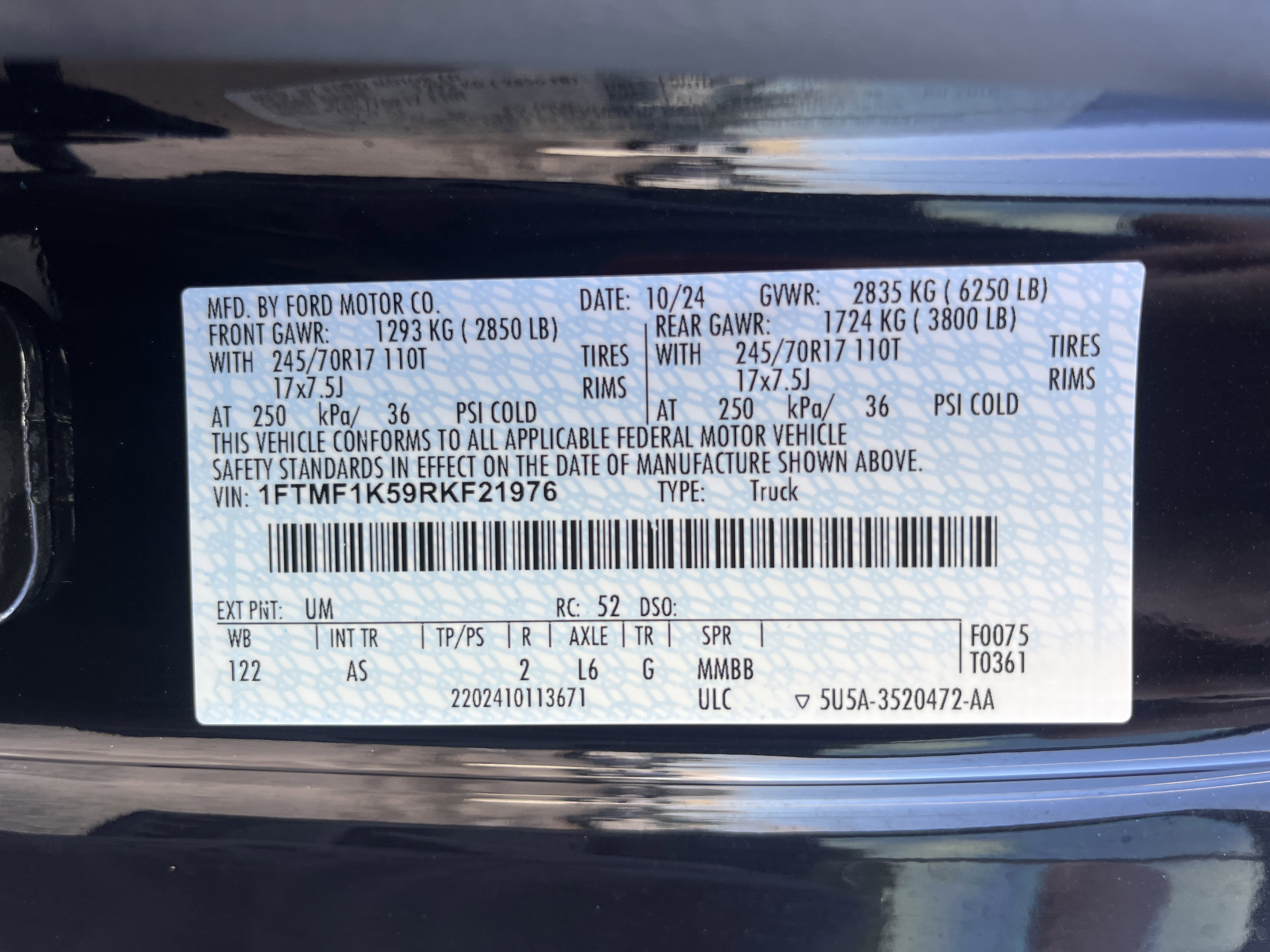 Used 2024 Ford F150 XL w/ Equipment Group 103A High RWD image 11