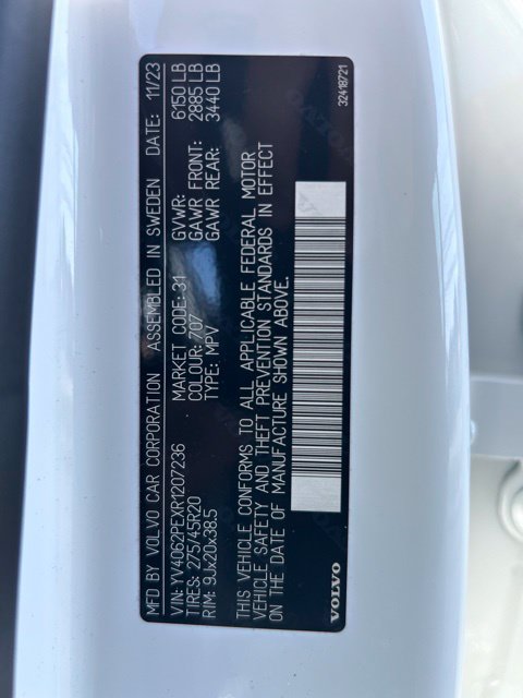 Certified 2024 Volvo XC90 B6 Plus AWD/4WD image 30