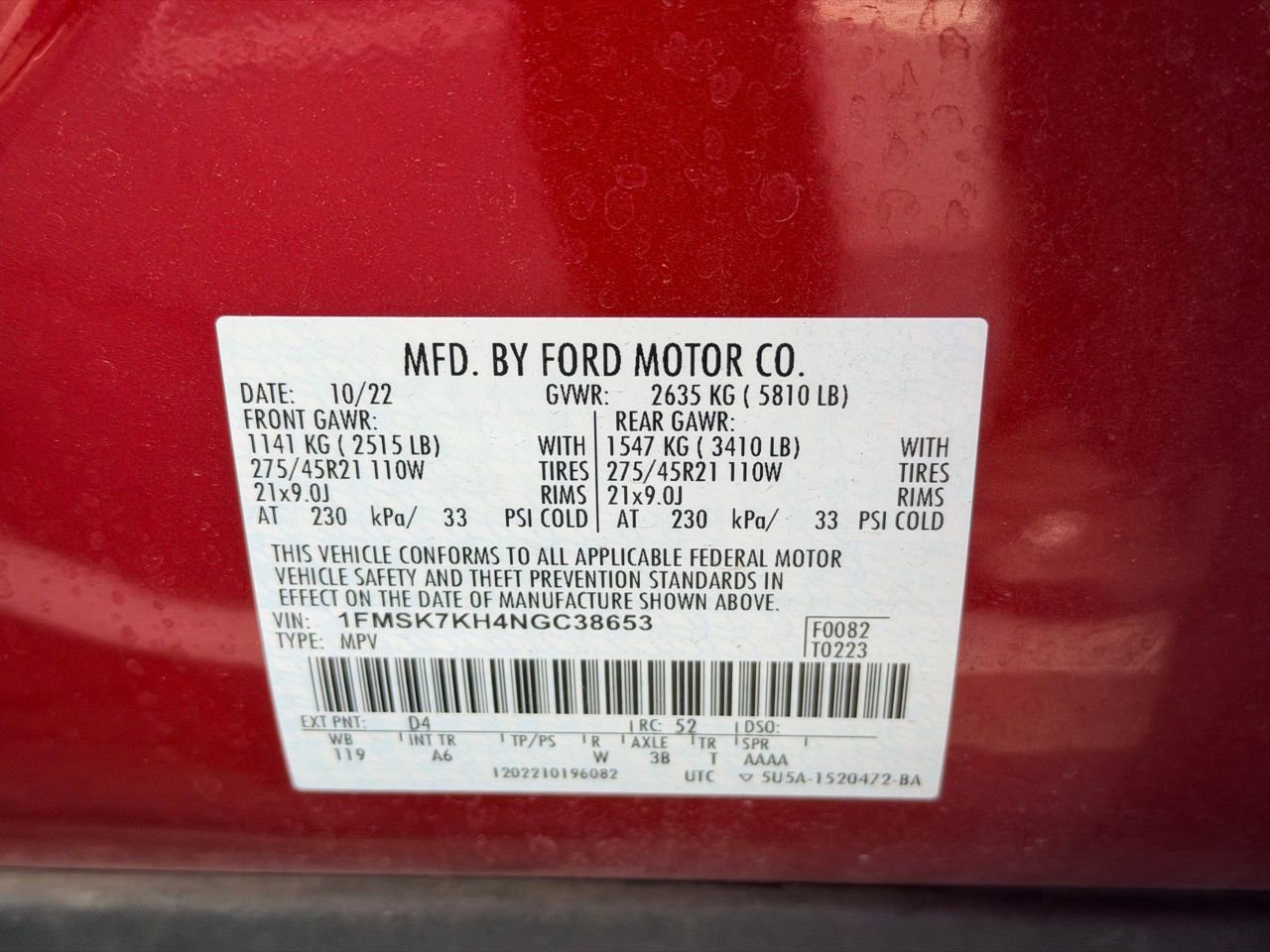 Used 2022 Ford Explorer ST-Line w/ Class IV Trailer Tow Package RWD image 14