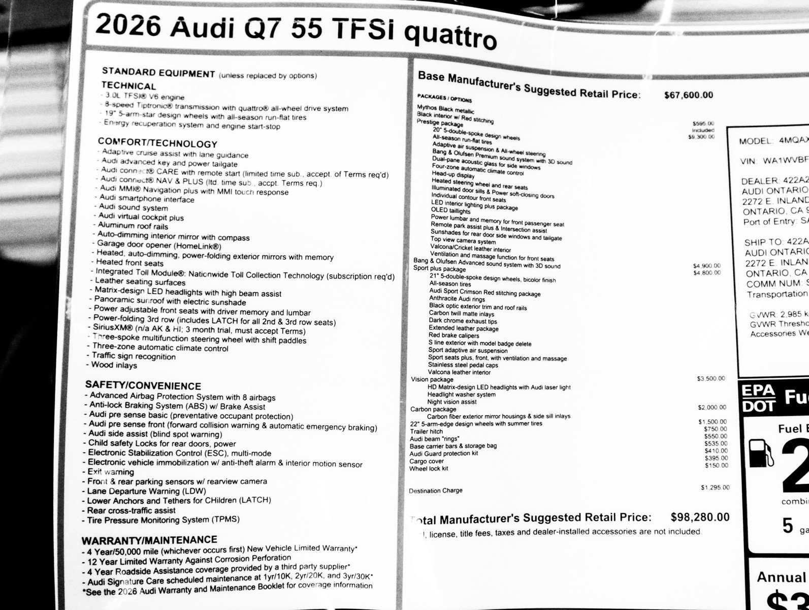New 2026 Audi Q7 3.0T Prestige image 31