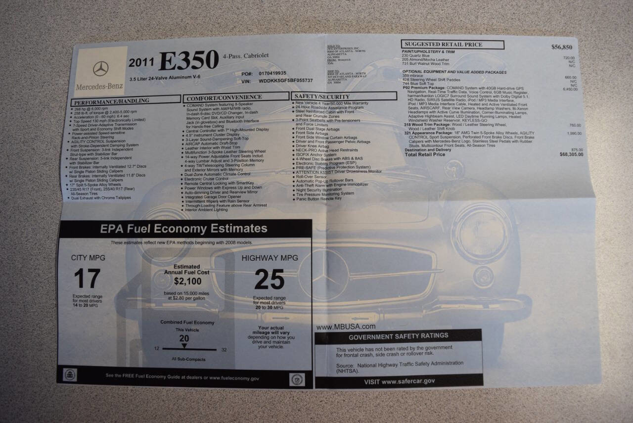 Used 2011 Mercedes-Benz E 350 Cabriolet image 63