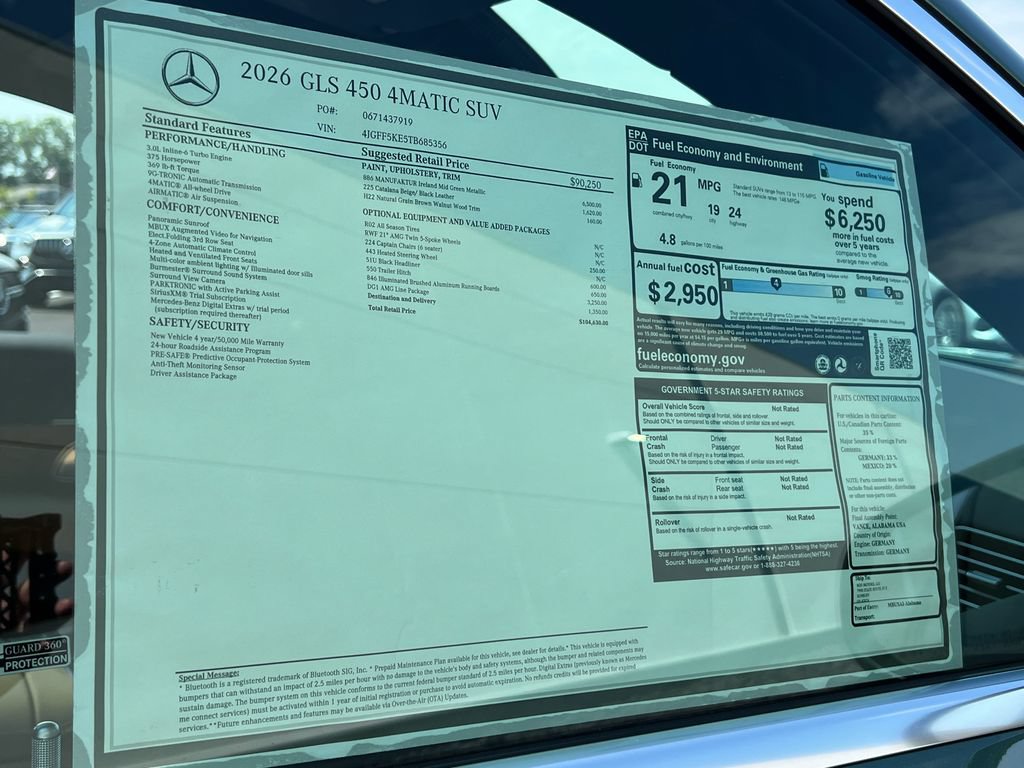 New 2026 Mercedes-Benz GLS 450 4MATIC image 38