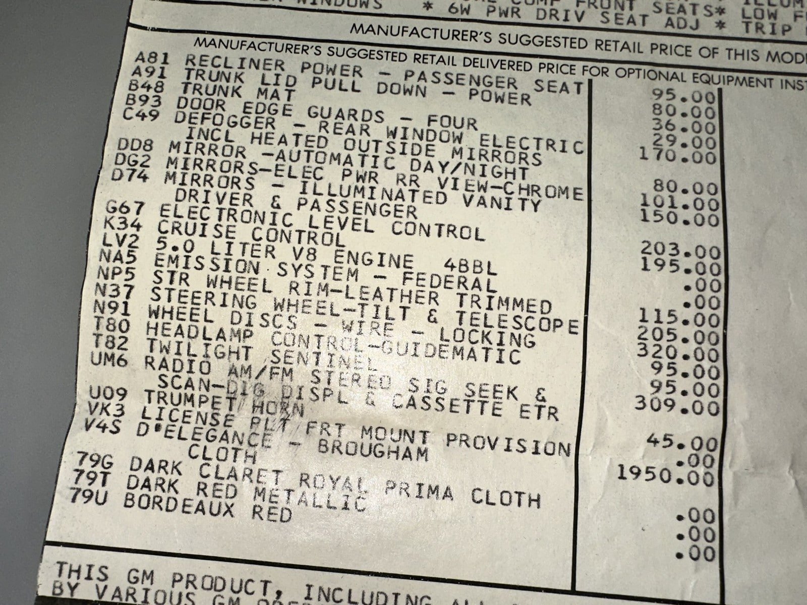 Used 1987 Cadillac Brougham RWD image 39