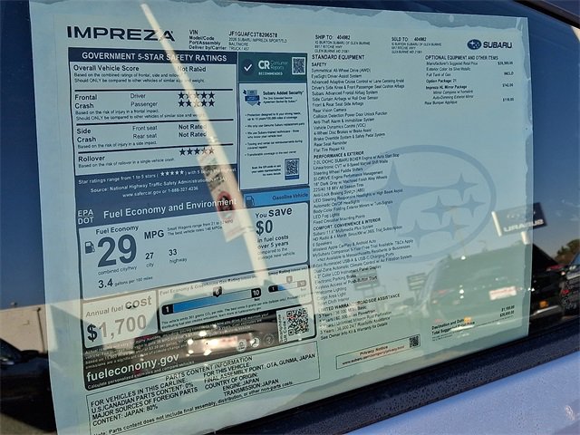 New 2026 Subaru Impreza 2.0i Sport image 17