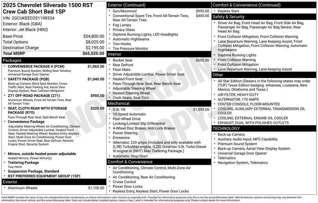 Used 2025 Chevrolet Silverado 1500 RST w/ Convenience Package II image 18