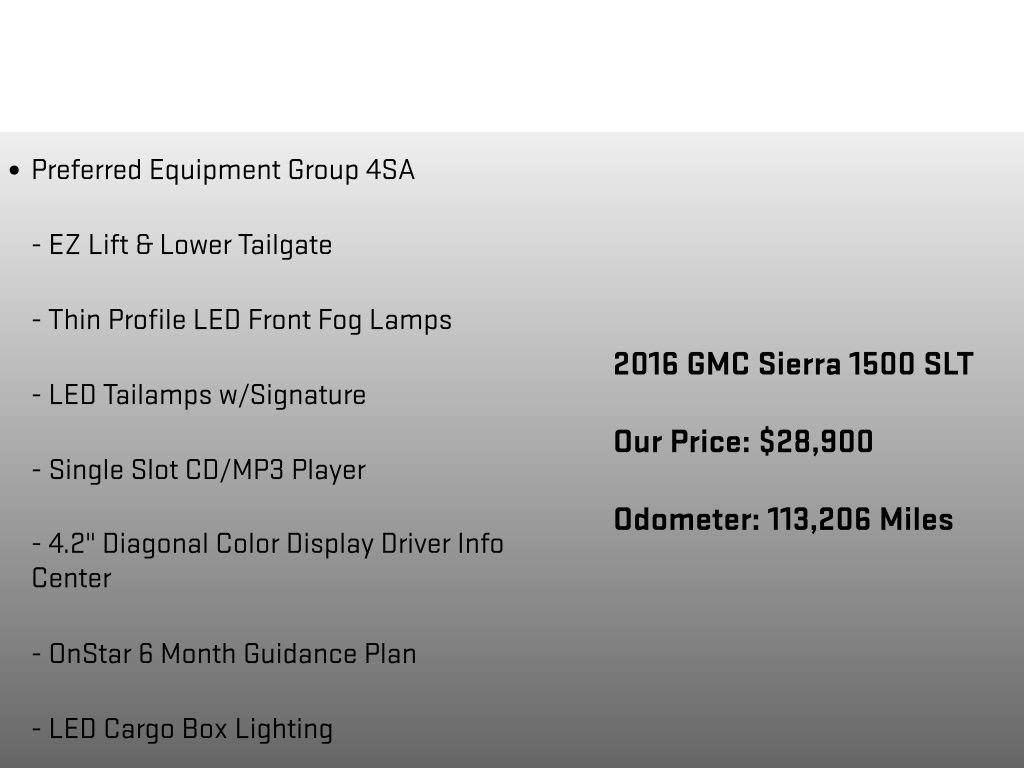 Used 2016 GMC Sierra 1500 SLT w/ All-Terrain Package AWD/4WD image 24