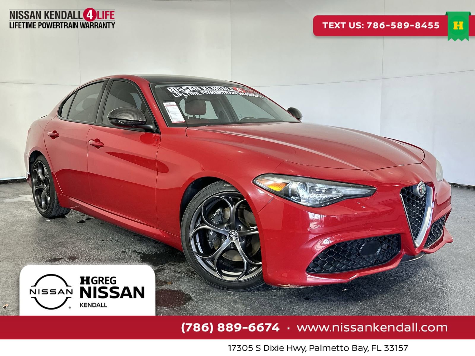 Used 2019 Alfa Romeo Giulia Ti Sport w/ Quick Order Package 22U Sport RWD image 1